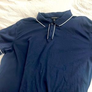 Banana Republic Navy Blue Polo with white trim. XL Mens